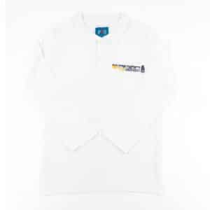 פולו אקווה לבן שרוול ארוך-דגם עודפים "צבאות מנחם"